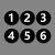 本安 亚克力数字牌号黑色(10个)15cm工位号牌更衣柜号码牌贴可定制 BSZ24