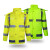 阿力牛  ASF59 安全警示雨衣 户外骑行徒步防汛防暴雨雨披 荧光绿上衣 2XL 
