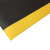 爱柯部落 单层经济型警示防滑地垫 防滑垫 PVC抗疲劳脚垫 黄黑色 整卷12mm*1800cm*60cm 可定制