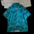 狮奥利兴罪恶都市汤米衬衫2023夏季西海岸棕榈 短袖花美式复古休闲短袖新 蓝绿色 S