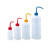 塑料彩色清洗瓶 彩盖塑料小口瓶大口洗瓶 PE挤瓶 吹气浇花瓶 红色小口 100ml