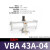 气缸增压阀VBA10A-02GN VBA11A-02GN VBA20A-03GN V VBA43A-04 无配件