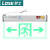 劳士 LED标志灯钢化玻璃吊片N-BLZD-2LROE I 5WFAO吊装透明安全应急指示灯双向340*186*23.5mm（定制）
