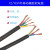 YZYC国标铜芯橡套软电缆2/3/4/5芯1.5/2.5/4/6平方橡皮线橡胶线 5*6