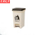 京洲实邦【20L米白色E款】户外环卫带盖垃圾桶ZJ-0035