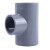 德银暖通管道PVC暖通管件 华亚灰色 给异径三通140*90