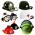 侧至柒塑料玩具儿童安全头盔小孩轻便全盔消防警察道具帽子越南士兵法式 通用迷彩