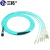 三拓 ST-MPO-MT8-LC10M 8芯MPO-LC光纤跳线母头B极性兼容MTP OM3万兆多模40G/100G光纤线 10米