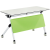 晶立凡 白绿款拼接培训会议桌 可移动长条桌拼接会议桌简约双人多功能课桌