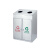 庄太太【A8D分类垃圾桶】不锈钢分类垃圾桶环保可回收不可回收果皮箱户外室内物业二分双筒
