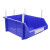 苏识 XK010 380*245*150mm货架斜口分类零件盒组合式物料收纳盒10个装（计价单位：套）蓝色