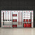 诺贝利奥 201不锈钢建筑工地微型消防站消防器材全套加油站室外组合应急柜 不锈钢3.6米工地柜
