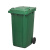 鹿色 新国标脚踩踏加厚干湿分类垃圾桶户外可回收小区带盖（绿色240L）