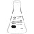 实验室试剂储存溶液配制高硼硅材质高透明度耐高温带刻度三角烧瓶直口锥形瓶 环球直口锥形瓶150ML