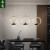 禾亮 新中式胡桃木色单头吧台灯实木餐厅LED小吊灯床头茶室灯 全铜十二生肖-龙-14W-单色暖光
