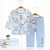 格子熊 夏款婴儿内衣套装纯棉0-3岁男女宝宝内衣薄款空调服睡衣儿童套装 粉色（ABC款） 90cm（适合16-24个月）