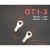 OT6-10冷压端子线耳鼻接线端子O型圆形铜鼻子连接器端子鼻 OT2.5-8(1000/包)