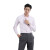 中神盾 8608 男式长袖衬衫修身韩版职业商务免烫衬衣  (1-9件价格) 粉色斜纹 40码