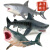 灵动创想（LDCX）2024新款巨齿鲨玩具模型 仿真大白鲨海洋动物模型玩具巨齿鲨虎鲨 1913巨齿鲨