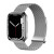 FZRT适用Apple watchs9苹果手表s8/7表带金属iwatch se3/4/5/6米兰尼斯夏天新款钢带44/45mm官方非原装 银色-表带【米兰双磁吸】 40mm(表盘4/5/6代se)