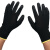 海斯迪克 HK-784 黑色涂掌手套 浸胶涂胶手套 pu涂层尼龙13针涤纶防滑防护手套  L码