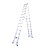登月 竹节人字折叠梯便携式工程梯 多功能升降梯爬楼梯扶梯 铝合金梯DYZR DYZR-32 3.2米
