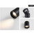 雷士照明（NVC）led明装免开孔吸顶射灯商场装饰 铝材 12W 黑色灯体 角度可调 暖白光