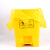 适用于医疗垃圾袋黄色加厚医废污物塑料袋垃圾袋背心手提平口包邮 100个平口85L桶80*90 常规