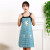 佳护厨房围裙韩版时尚可爱卡通小兔子围裙工作广告礼品围裙定制印字 蓝色 60CM*90CM左右
