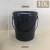 玛仕福 加厚密封塑料桶涂料桶乳胶漆塑料包装塑料桶耐摔塑料桶打包桶4L黑