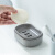 阿司倍鹭（ASVEL）日本进口带盖肥皂盒家用浴室沥水皂托高档卫生间不积水香皂置物架 白色
