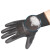 Rockwell PU胶涂层涂掌针织无尘精细电子作业装卸打包手套劳保手套透气工作手套 黑色PU1003 M