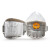 LISMST-AG/AX系列硅胶橡胶防尘口罩半面罩过滤棉防PM2.5雾霾工业粉尘 AGX.1 (KN95)10片装