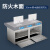 萤石海康机柜监控台操作台控制台桌子指挥桌电力监控中心控制平台加宽 三联厚款蓝白色（2.4米加宽）