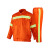 齐力安 环卫工作服套装 园林绿化道路养护劳保服 长袖涤棉套装 XL