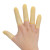 赛拓（SANTO）乳胶手指套 防滑手指套 防护指套 防尘电子作业电子厂指套加厚耐磨劳保手套一次性手套 【2021】米黄色(100只)