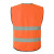 胜丽 BRV-8O荧光衣外套警示服无口袋带拉链反光衣橘色100件装