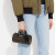 蔻驰（COACH）女包 Lacey 20经典老花巴比龙笔筒包手提包时尚圆筒包斜挎包 深棕色CK689IMAA8