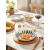 日式陶瓷盘子菜盘家用2023新款餐盘餐具感碟子 蓝棕叶子8英寸菜盘2个装 82寸