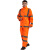 大杨RF715牛津布双层反光雨衣雨裤套装 橘色165以下 防汛救援分体透气安全警示服 定制