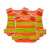 柯瑞柯林 BRV-4O背心马甲衣服安全服骑行服发光荧光反光保安门卫工地建筑施工橘红色20件装