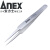 安力士牌（ANEX）进口精密不锈钢尖头直嘴镊子No.204元器件夹持 极尖细型115mm