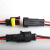 汽车线束插头防水接头连接器带线2p插拔式接线端子公母对插接插件 2p 0.5平方线11.5cm(2套)