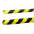 稳斯坦 防撞条 自粘黑黄警示防碰撞磕碰墙角包边条 大L(1米长/件) WJL0020