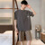 男士睡衣夏季纯棉短袖短裤简约青年薄款可外穿全棉家居服两件套装 N1668 L：100-130斤