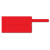Ancxin 毅泰ETBQ02 线缆通信机房标签 刀型网线光纤防水不干胶标签 32×64+35 (mm)红色150张/卷