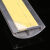 自粘型铝合金地线槽半圆明装弧形地板明线走线槽2米金属防踩防压 PVC仿瓷3号波斯灰长度1.5米 放2