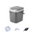 标燕【灰色7升+配件】塑料茶渣过滤垃圾桶ZTT-9611