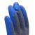 品之德 12双劳保手套浸胶耐磨防滑工作工地防护涂胶涂掌手套灰蓝