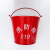 定制适用加厚型消防黄沙桶烤漆锹桶铁桶消防器材 消防半圆桶专用桶 12L圆桶